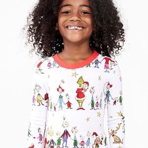 Pottery barn kids organic pajamas sz 8 Grinch